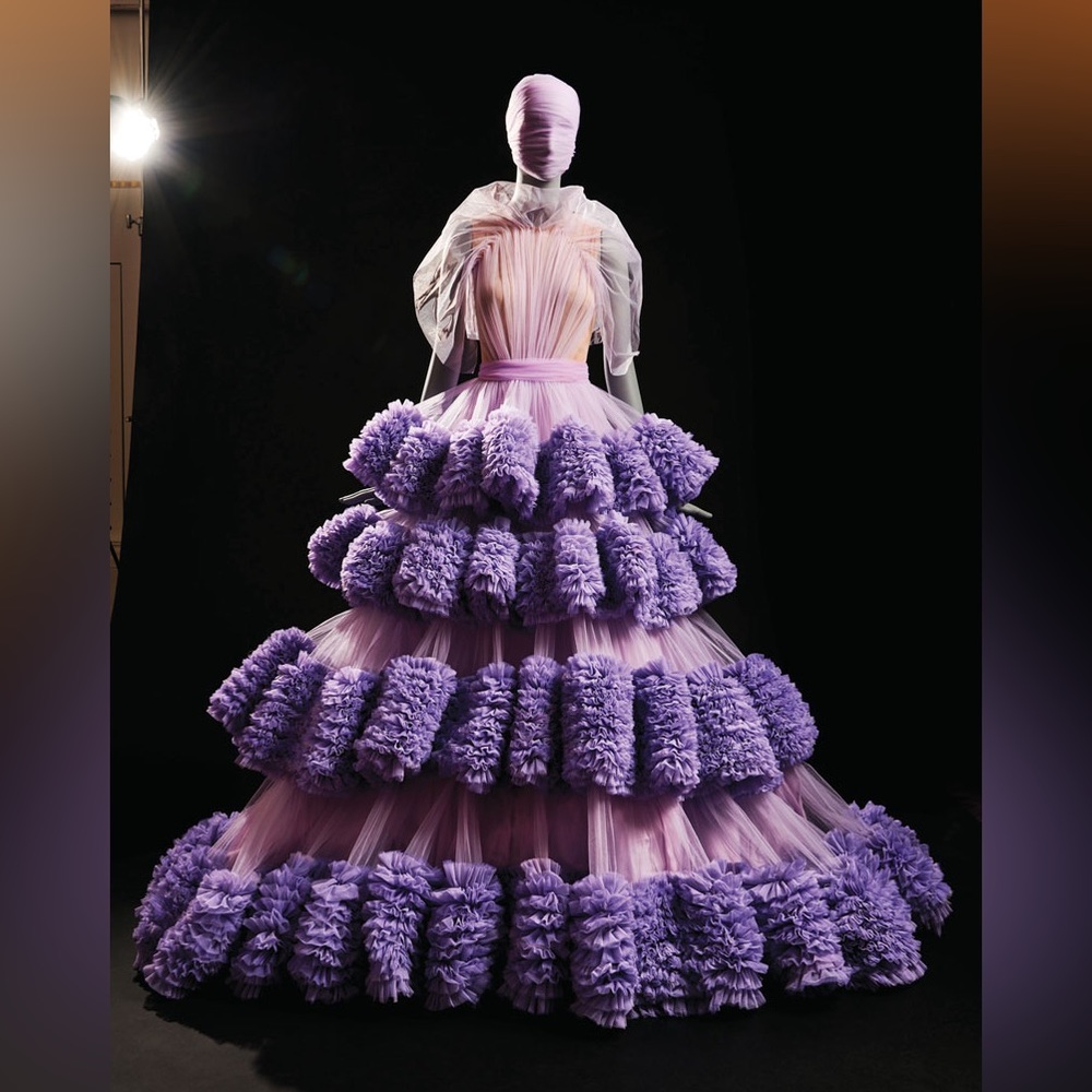Christian Siriano purple Dress Gown US8 M L princess costume PROM Medium - Picture 6 of 16